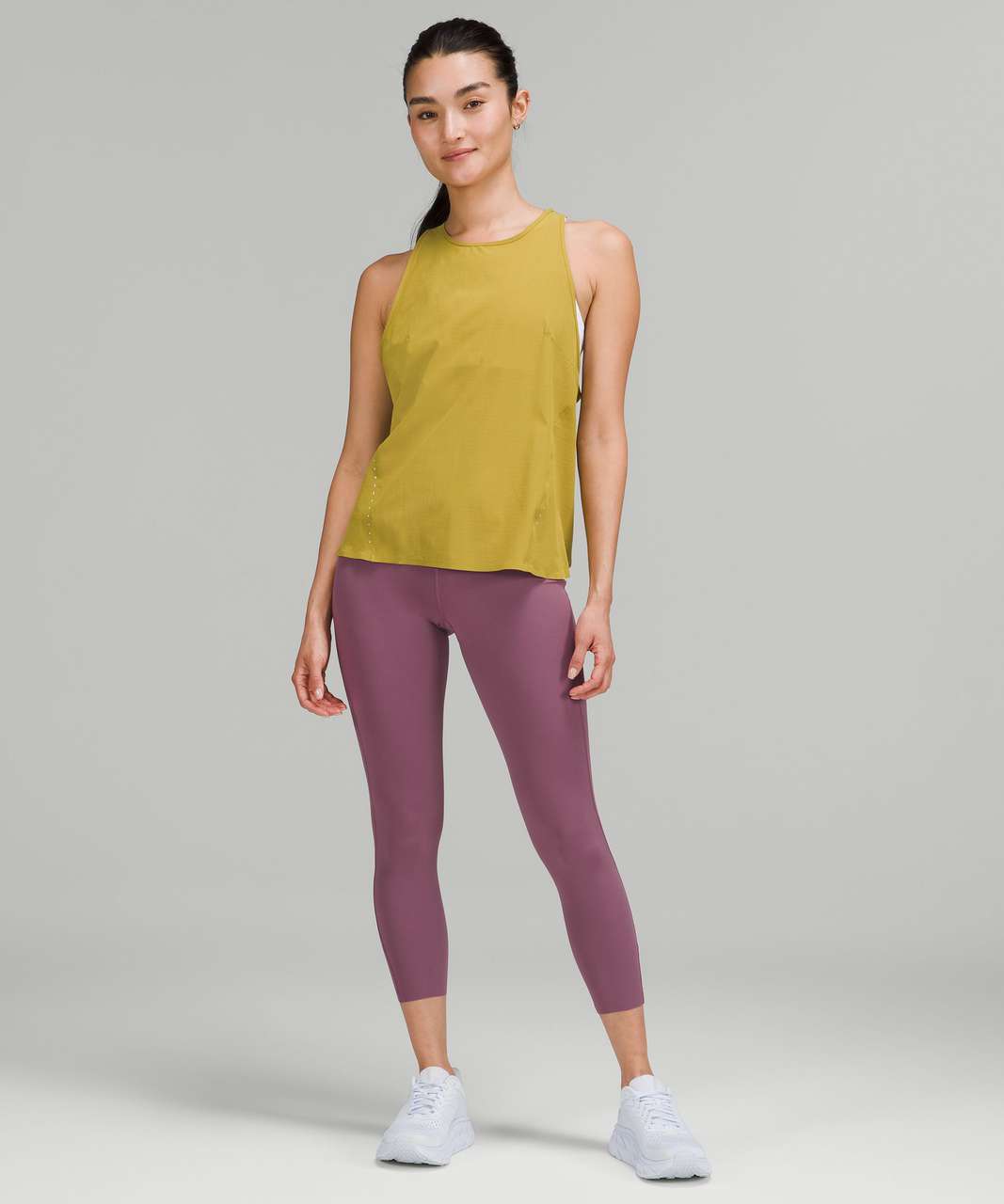 Lululemon Base Pace High-rise Crop 23 In Everglade Green