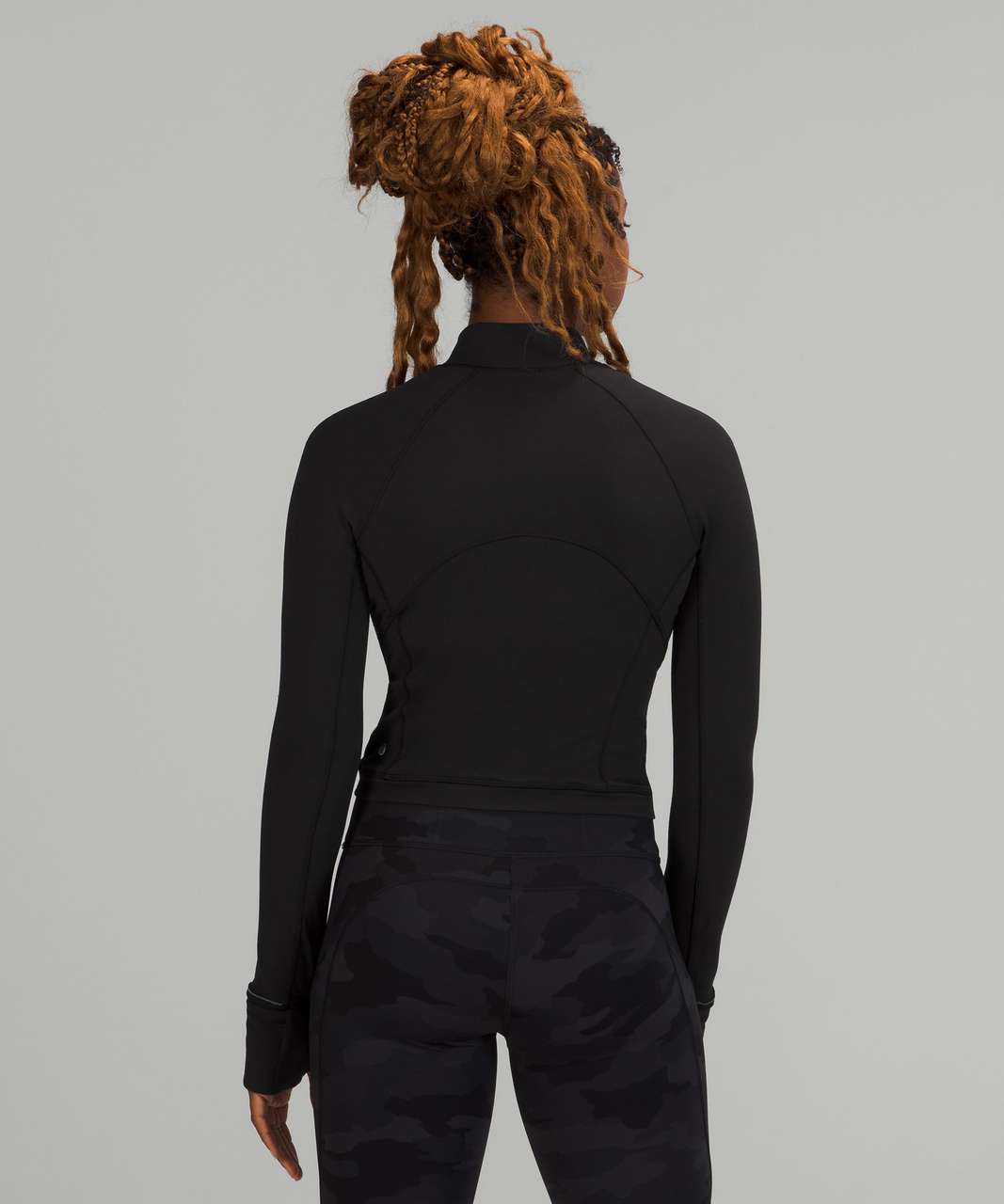 Lululemon Its Rulu Run Cropped Half-Zip - Black