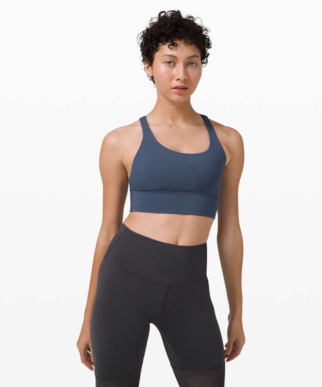 LULULEMON ENERGY BRA *Long Line Blue Glow 10 $44.00 - PicClick