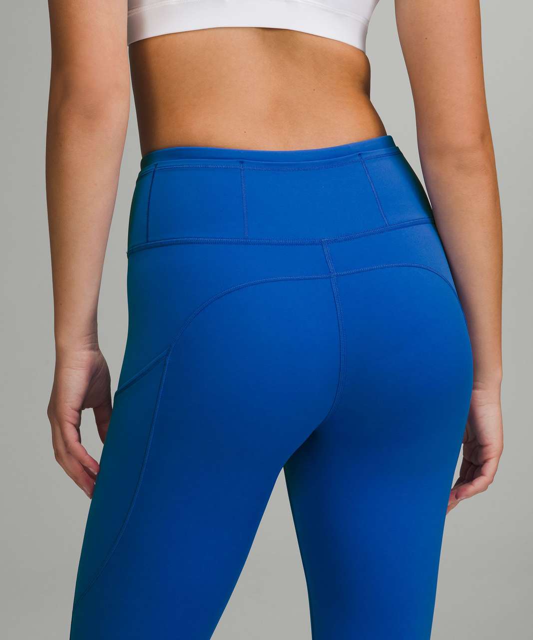 lululemon athletica, Pants & Jumpsuits, Lululemon Swift Speed Hirise Crop  23 Blazer Blue Tone Leggings