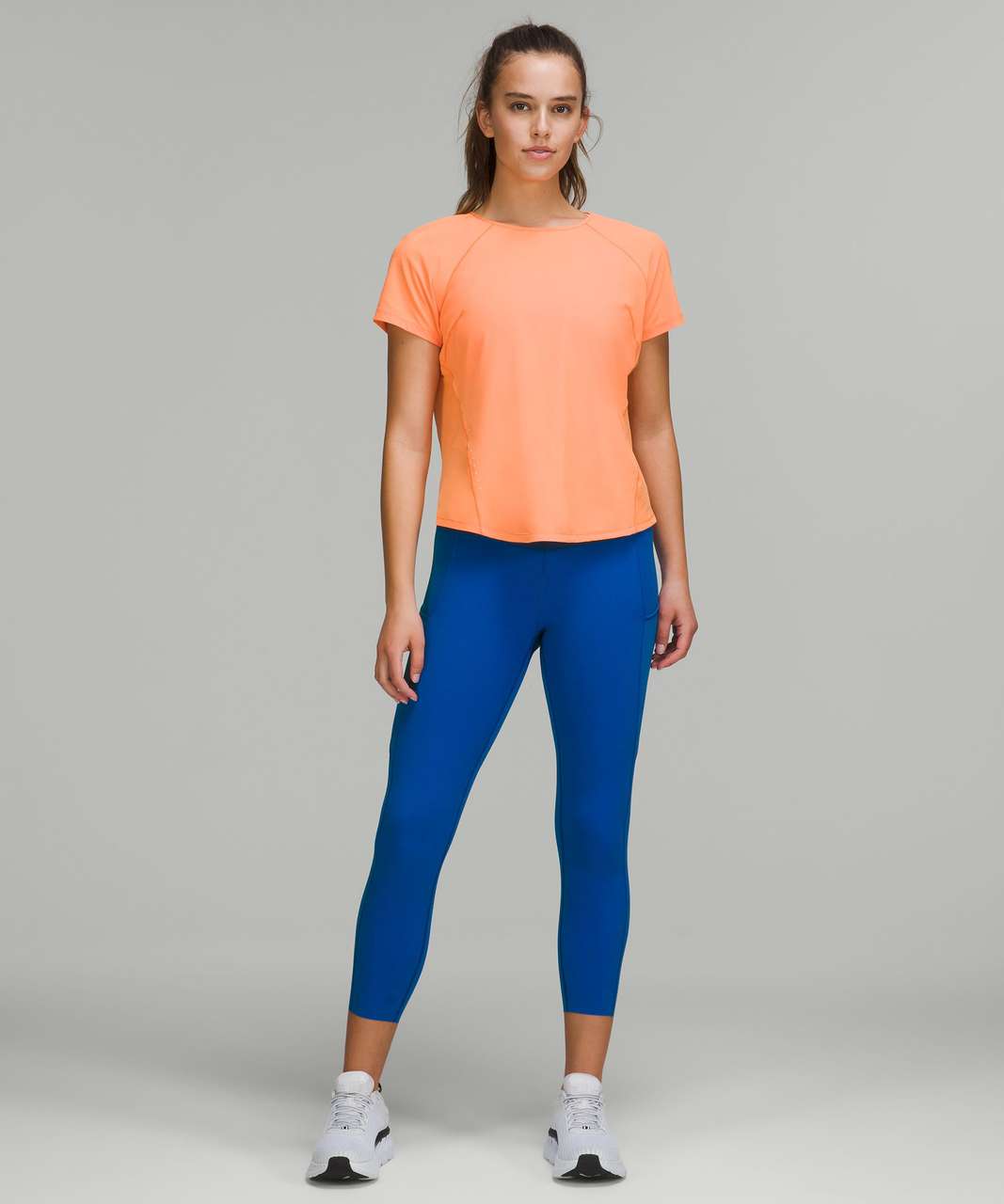 Lululemon Fast and Free High-Rise Crop 23 - Blazer Blue Tone