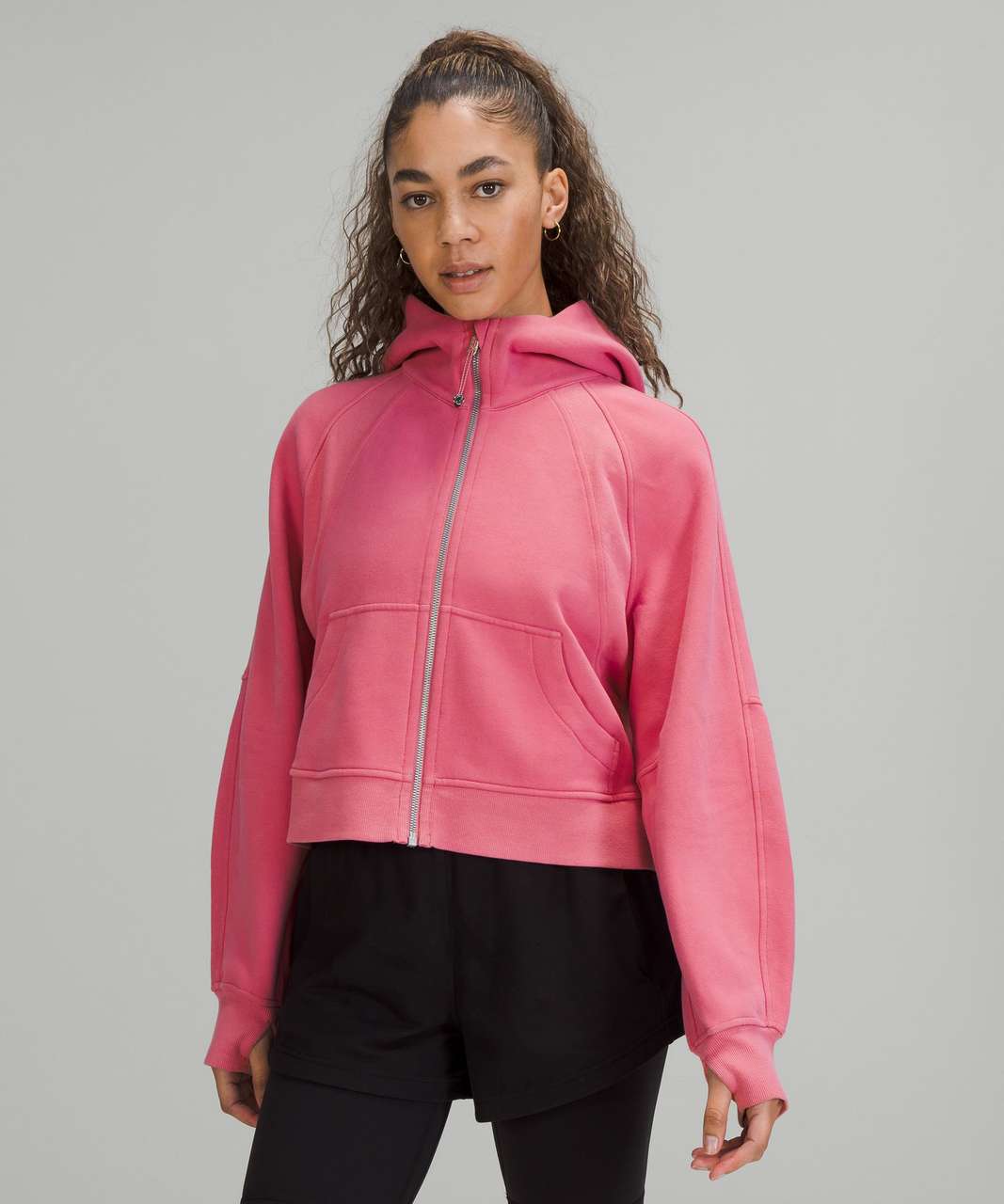 Lululemon Scuba Oversized Full-Zip - Pink Blossom - lulu fanatics