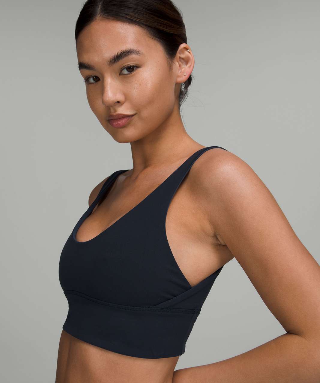 Balance Athletica Tranquility Sports Bra Calm Navy Blue Size Small