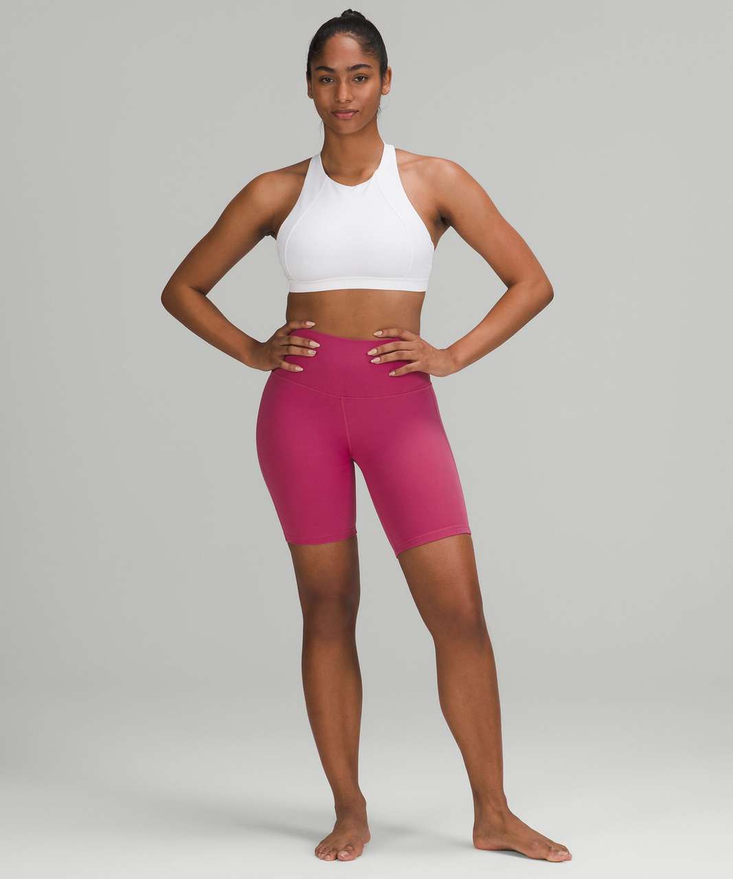 Having some fun with the pink lychee pants, matching the website, and  workout attire :0 : r/lululemon