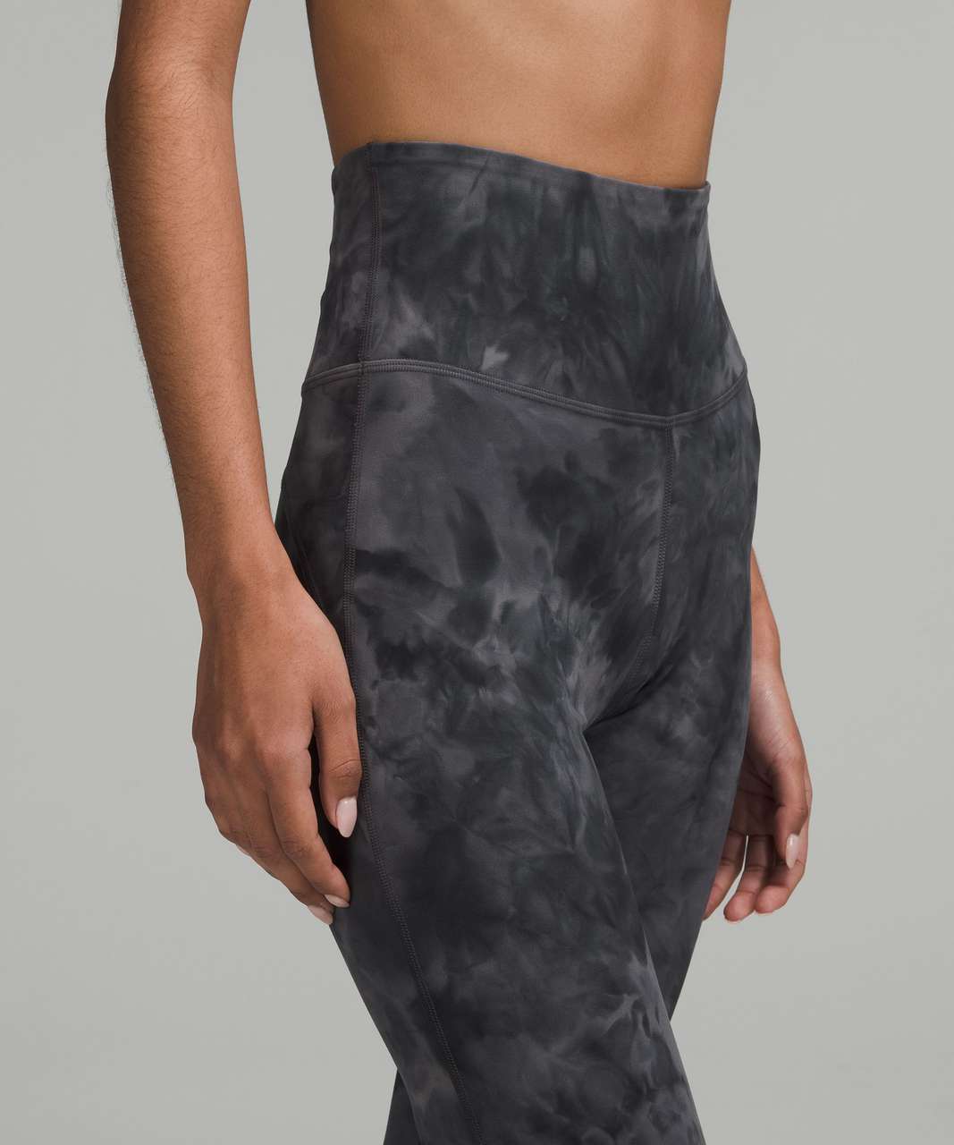 Lululemon Groove Super-High-Rise Flared Pant Nulu - Diamond Dye Pitch Grey  Graphite Grey - lulu fanatics