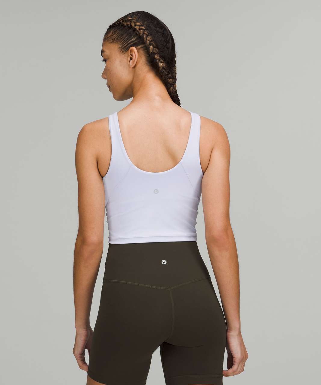 Lululemon Align Tee *Nulu Slim Fit Cropped Length Size 10 Pastel Blue 26300.