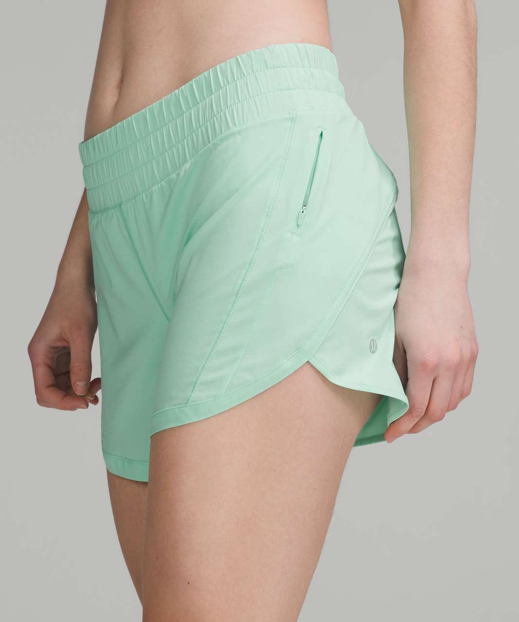 Lululemon Track That Mid-rise Lined Shorts 5 In Everglade Green