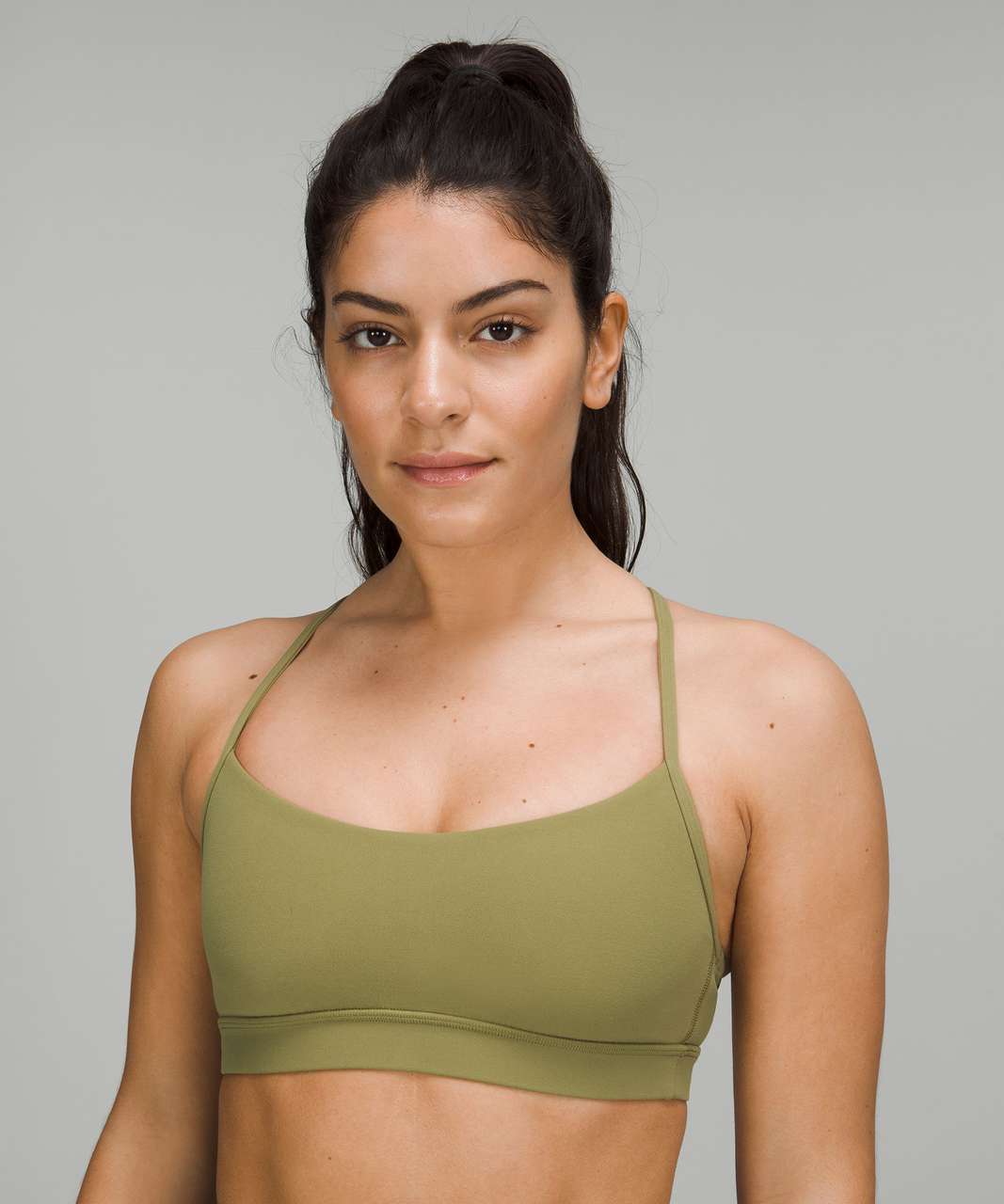 Lululemon Flow Y Nulu Bra *Light Support, A–C Cups - Bronze Green - lulu  fanatics