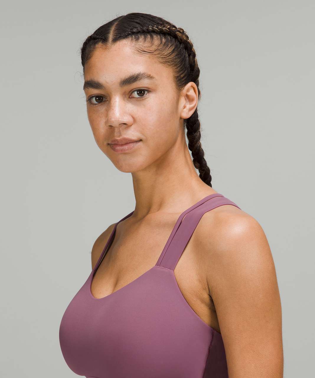 Lululemon Like a Cloud Longline Bra *Light Support, D/DD Cup - Vintage Plum  - lulu fanatics