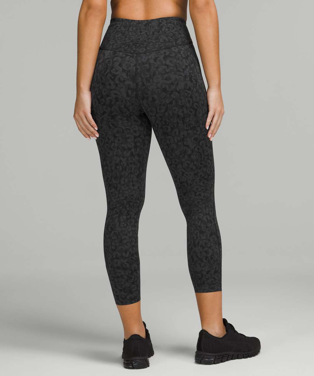 Lululemon Base Pace High-Rise Crop 23" - Intertwined Camo Deep Coal Multi