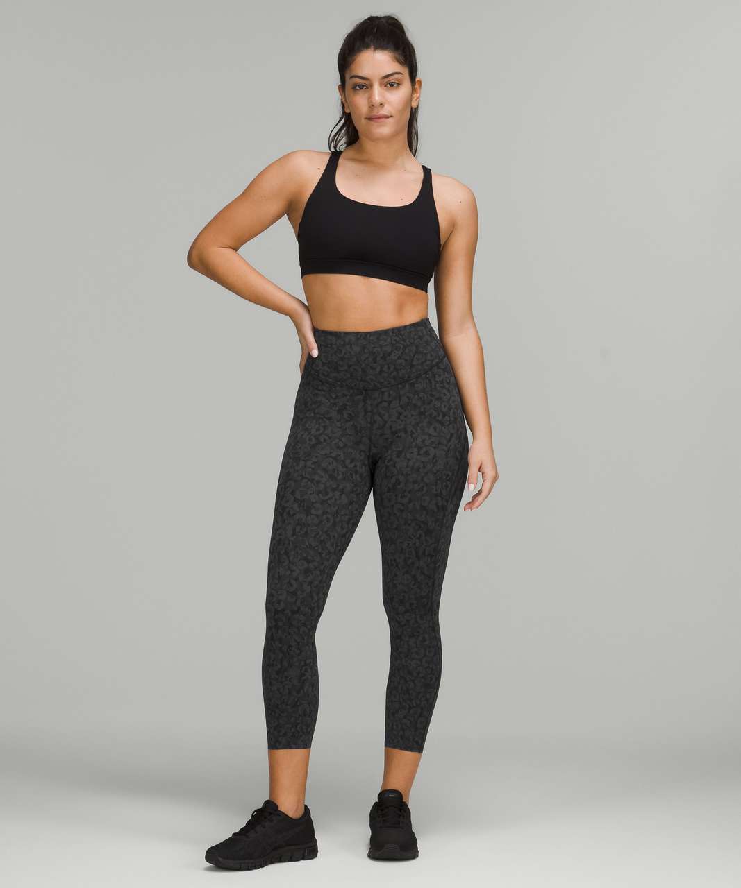 NWT Lululemon Align Crop 21 Formation Camo Deep Coal Multi LW6AVIS FCMD  Size 6