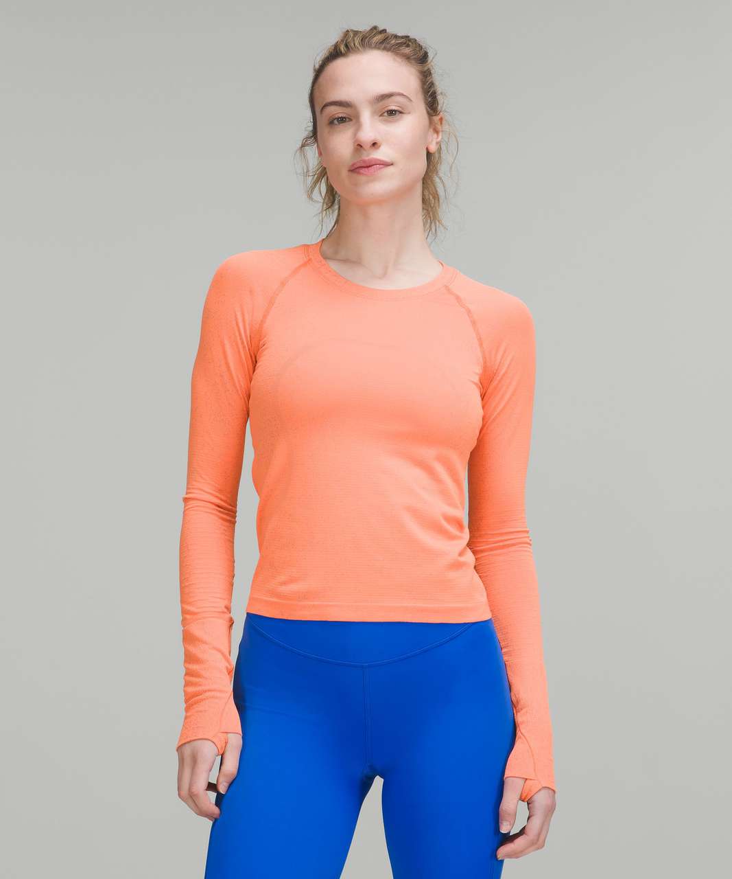 lululemon athletica Swiftly Tech Long Sleeve Shirt 2.0 Race Length in Orange