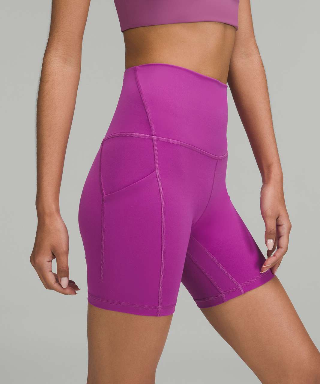 Lululemon Align High-Rise Short with Pockets 6" - Vivid Plum