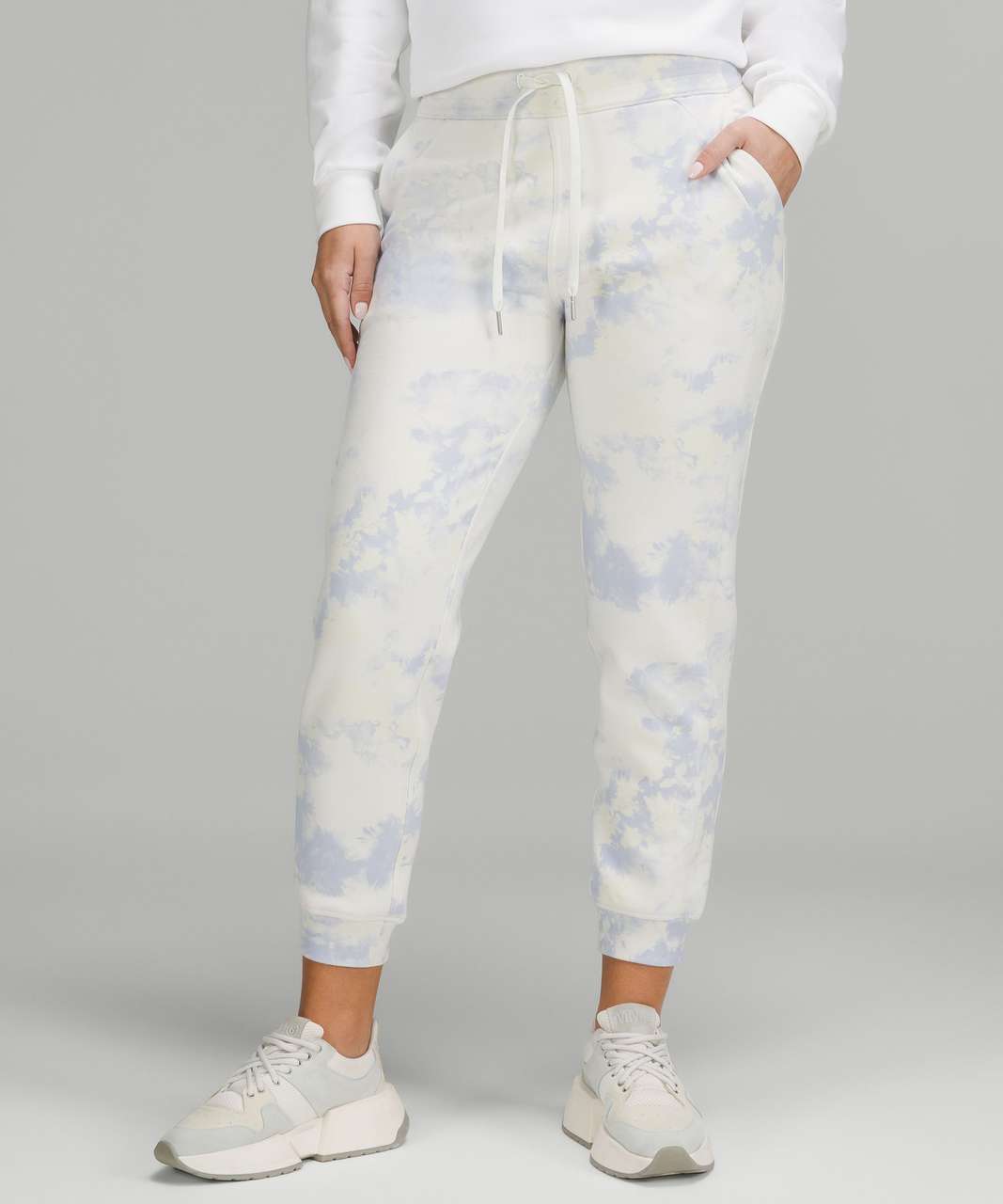 Lululemon Scuba High-Rise Jogger 7/8 Length - Orbital Tie Dye Antique White  Multi - lulu fanatics