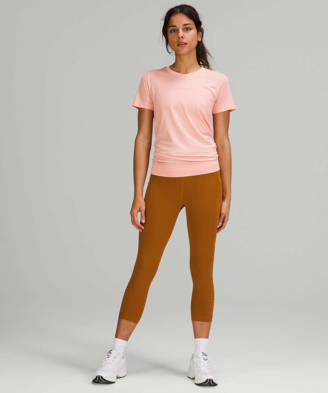 Lululemon Swiftly Relaxed Short Sleeve T-Shirt - Dew Pink / Dew Pink - lulu  fanatics