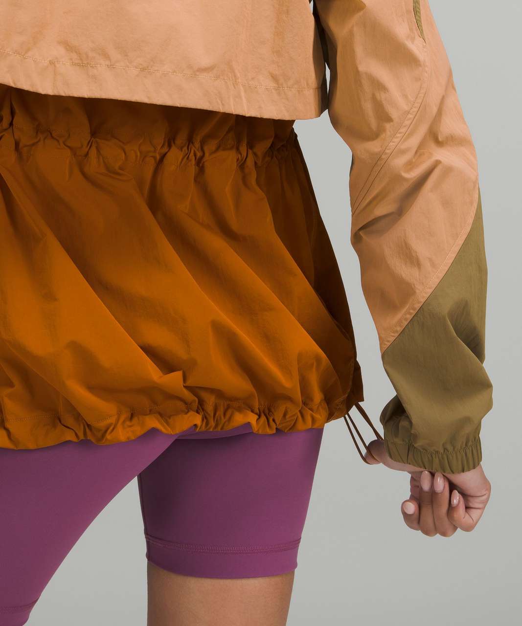 Lululemon Evergreen Anorak - Artifact / Warm Apricot / Butternut Brown