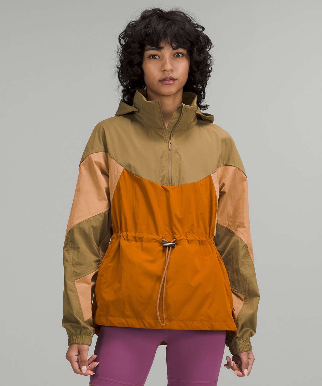 Lululemon Evergreen Anorak - Artifact / Warm Apricot / Butternut Brown -  lulu fanatics