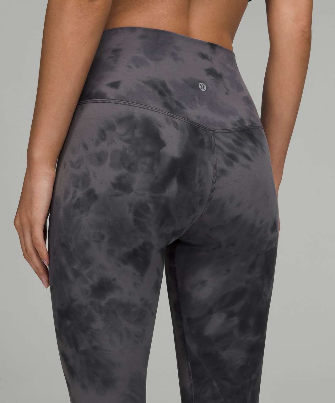 Lululemon Align High Rise Crop 21 Diamond Dye Pitch Grey Graphite