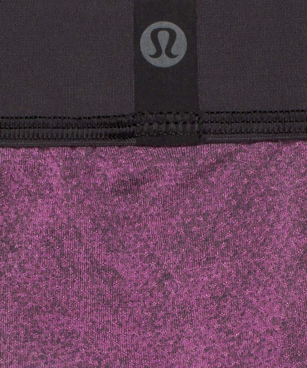 Lululemon Always In Motion Mesh Boxer 5" - Denim Wash Print Inverse Vintage Plum Graphite Grey