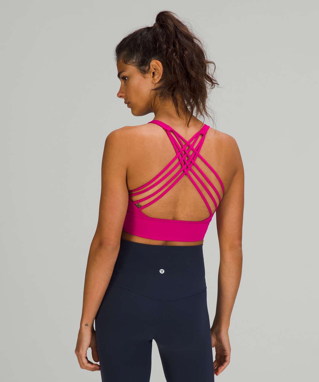 Lululemon Free to Be Bra *Wild Long Line - Black - lulu fanatics