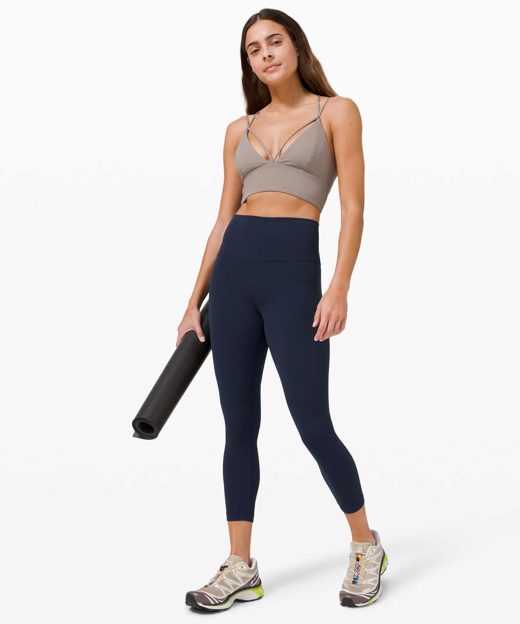 Lululemon Pushing Limits Bra *Light Support, A/B Cup - Carbon Dust - lulu  fanatics