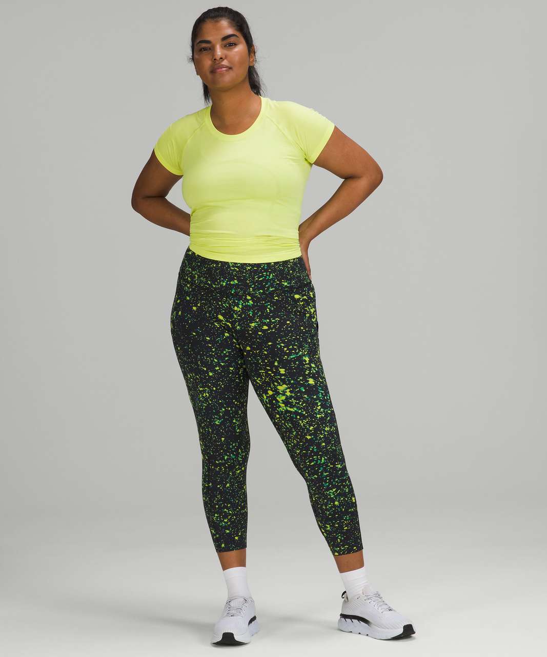 Lululemon Fast and Free High-Rise Crop 23" - Sparks Fly Multi