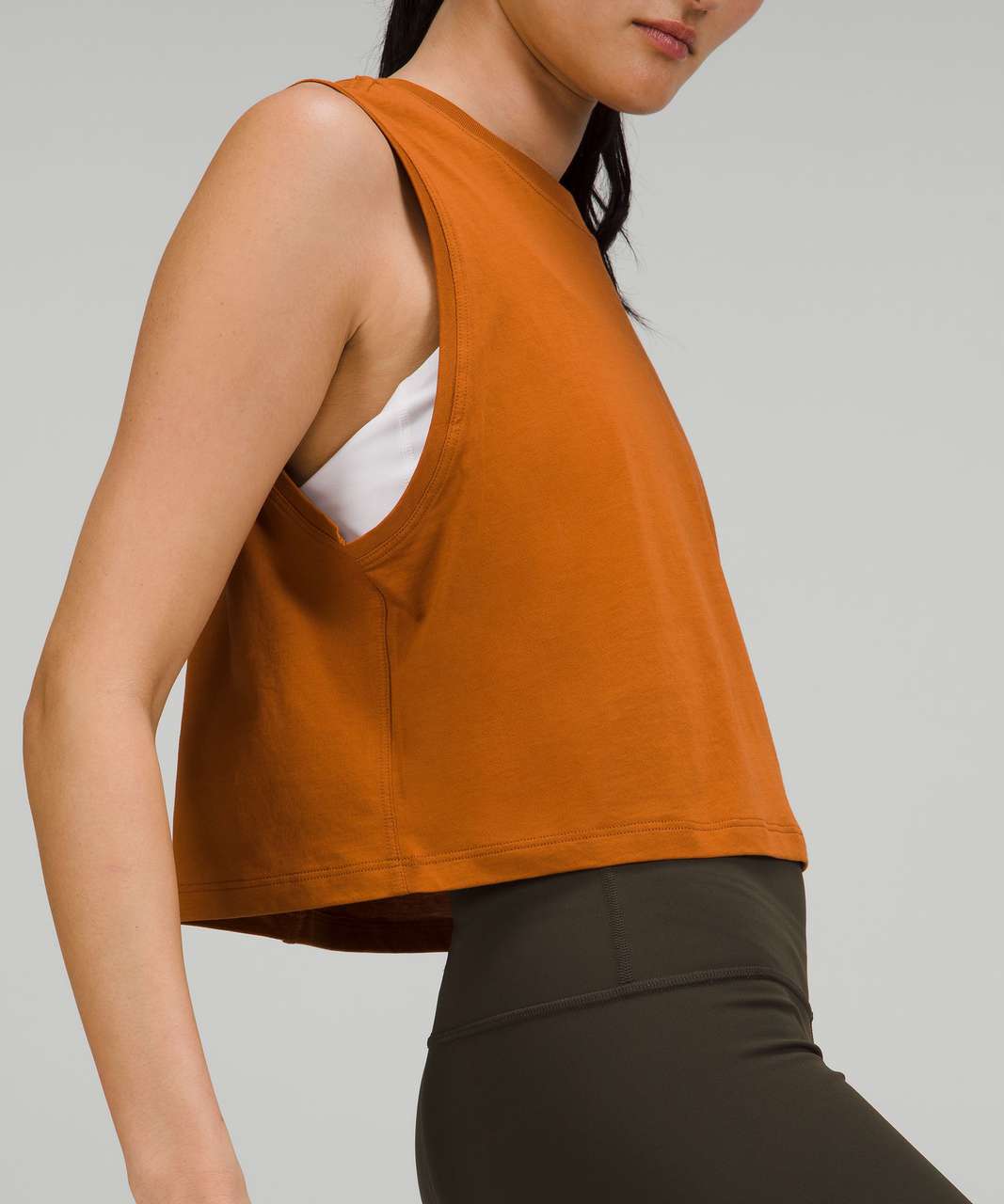 Lululemon All Yours Crop Tank Top - Butternut Brown