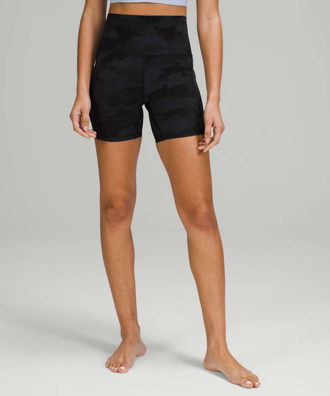 Lululemon Fast and Free Short 8 - Le Tigre Camo Deep Coal Multi - lulu  fanatics