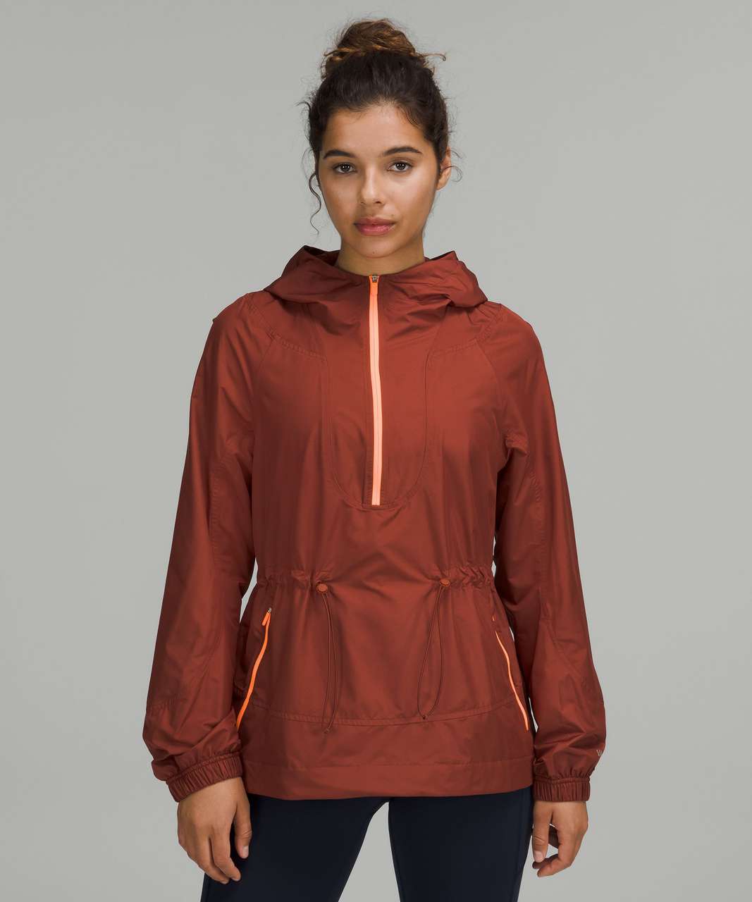 Lululemon Cinch-Waist Half-Zip Running Jacket - Date Brown