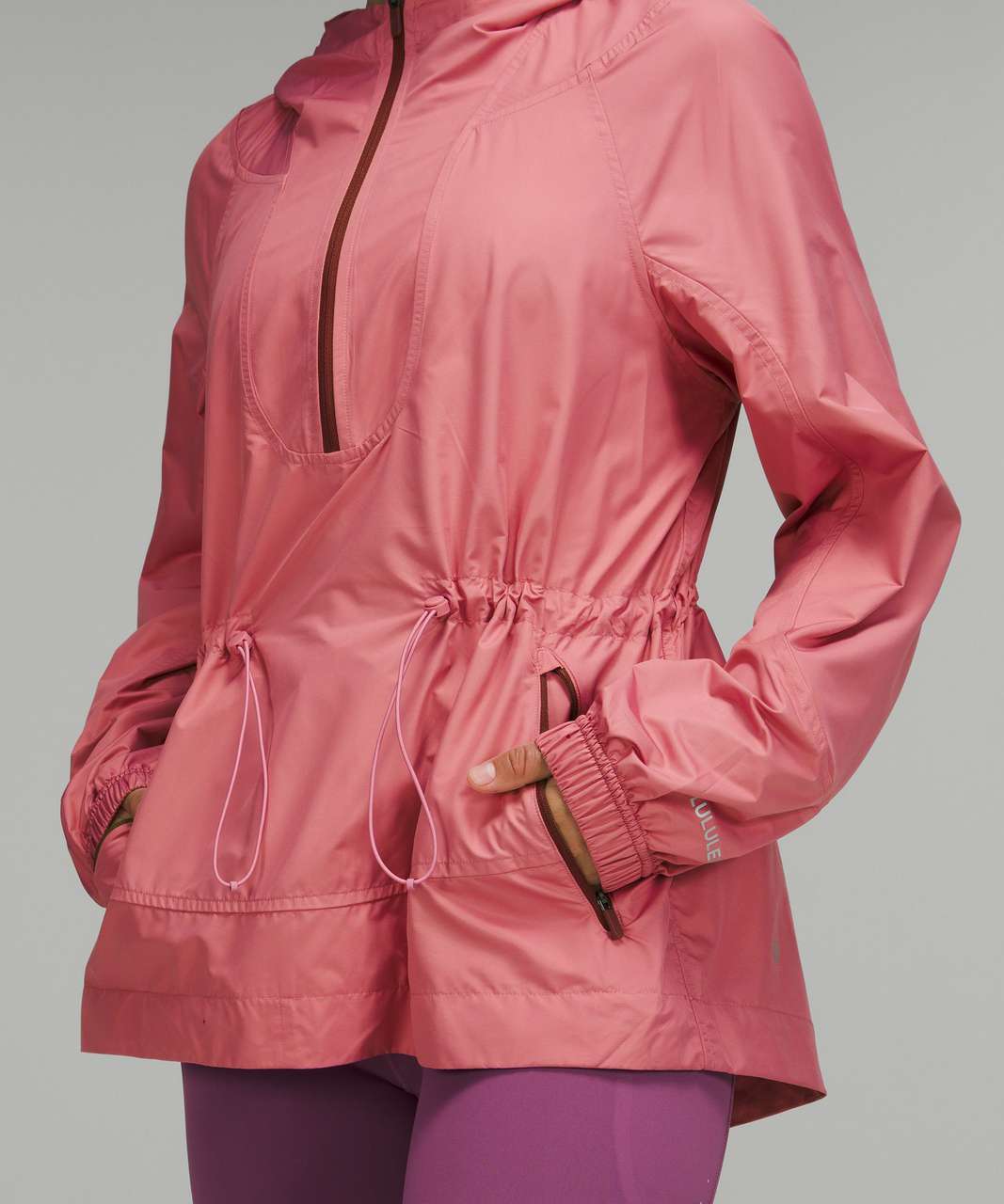 Lululemon Cinch-Waist Half-Zip Running Jacket - Pink Blossom