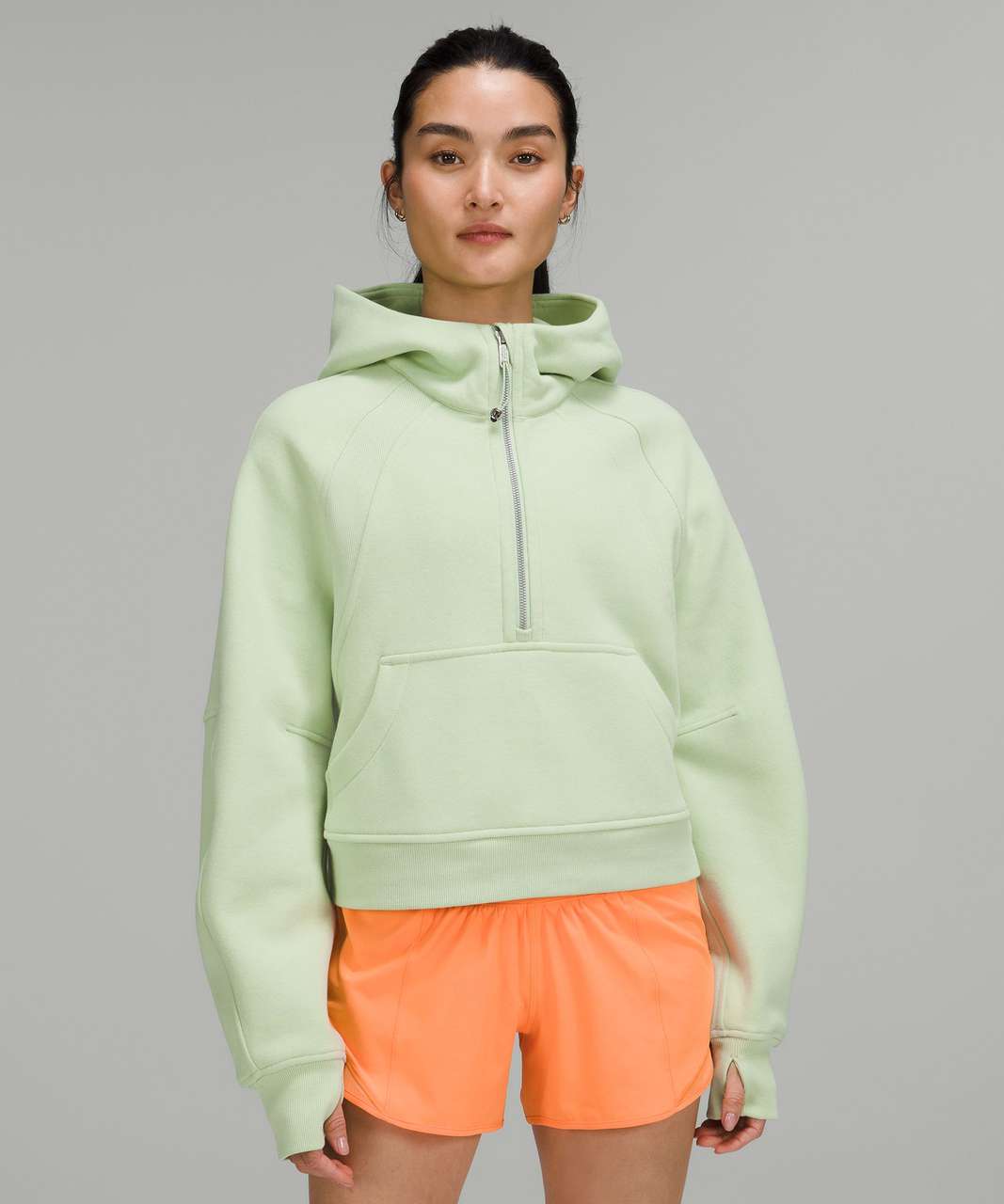 Lululemon Scuba Oversized Half-Zip Hoodie - Creamy Mint - lulu fanatics