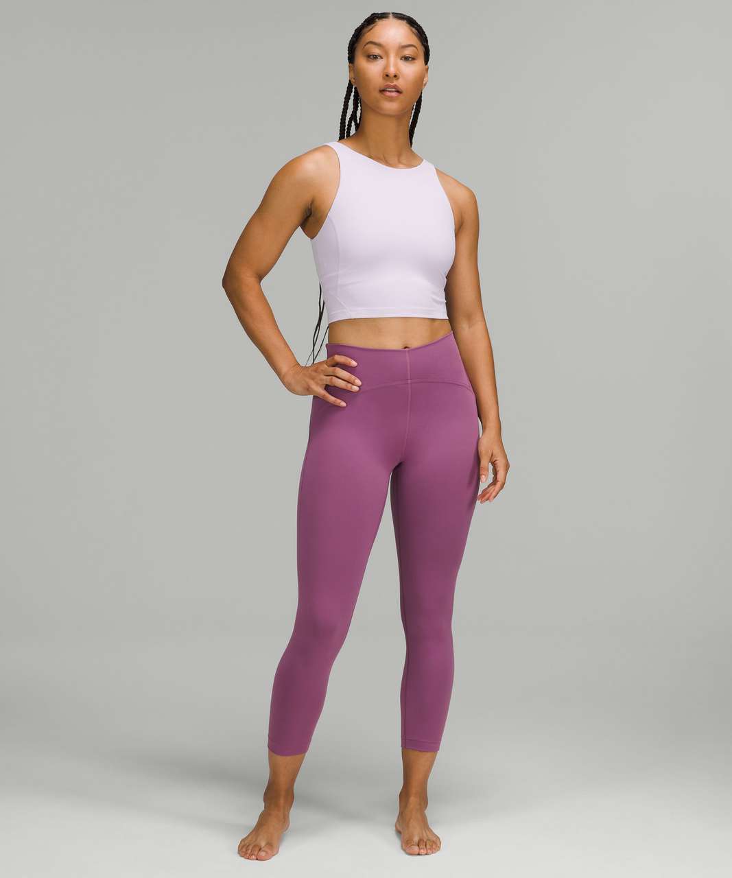 NWT Lululemon Align Tank Cropped size 6 Dark Lavender Purple Nulu