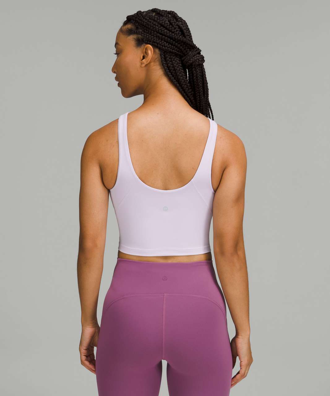 Lululemon Align Bodysuit NWT Lavender Dew 2 Tank Low Back High Neck Bra  Support