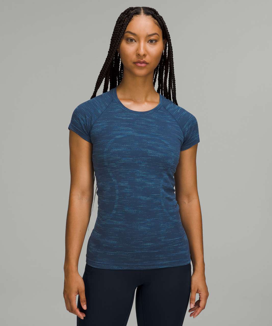 NWT Lululemon Swiftly Tech LS Shirt 2.0 *Race~SZ:2,4,6,8,10,12~Blazer Blue  Tone