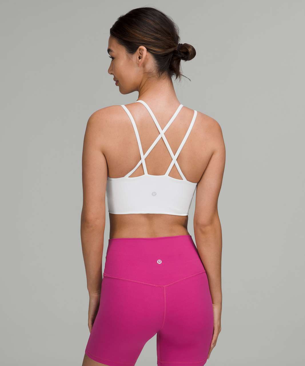 Lululemon Like A Cloud Ribbed Longline Bra Light Support, B/c Cup