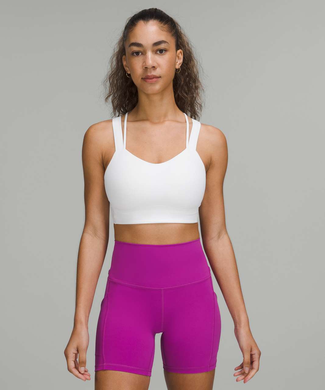 Lululemon Like a Cloud Longline Bra *Light Support, D/DD Cup - White