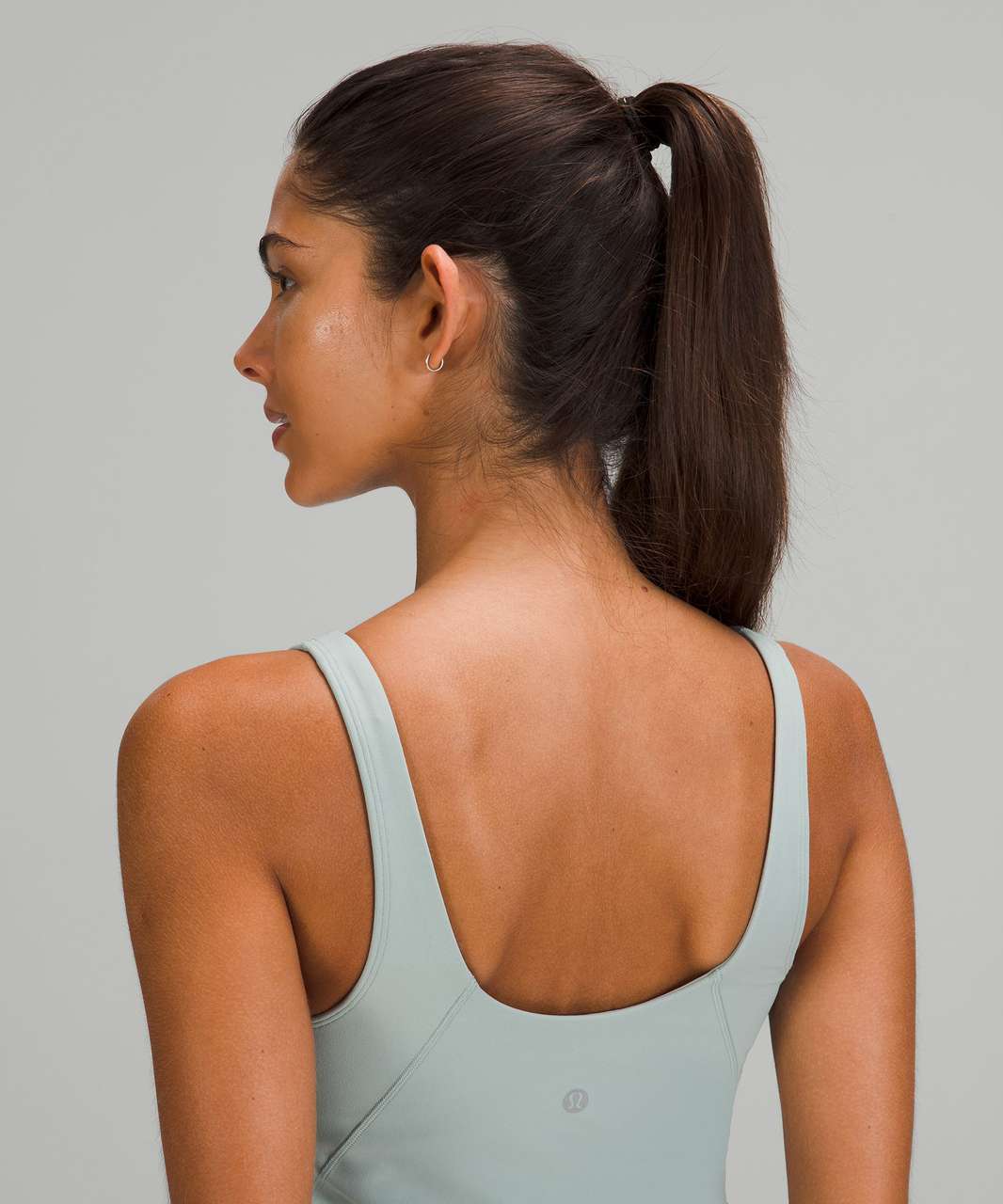 Lululemon Align Waist-Length Tank Top - Silver Blue - lulu fanatics