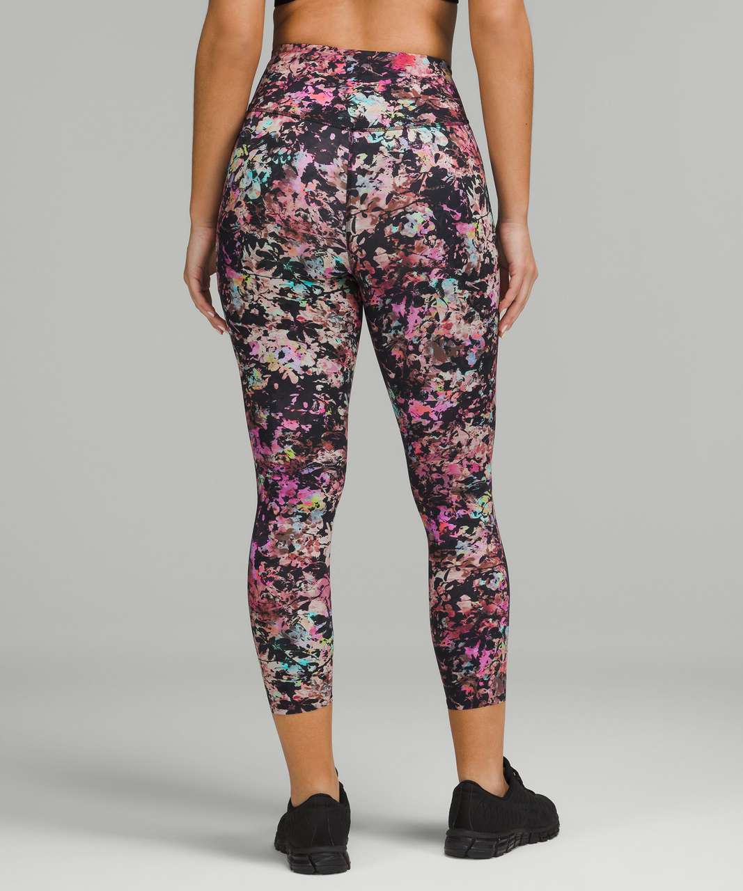 Lululemon Base Pace High-Rise Crop 23 - Cheetah Camo Magenta Purple Multi  - lulu fanatics