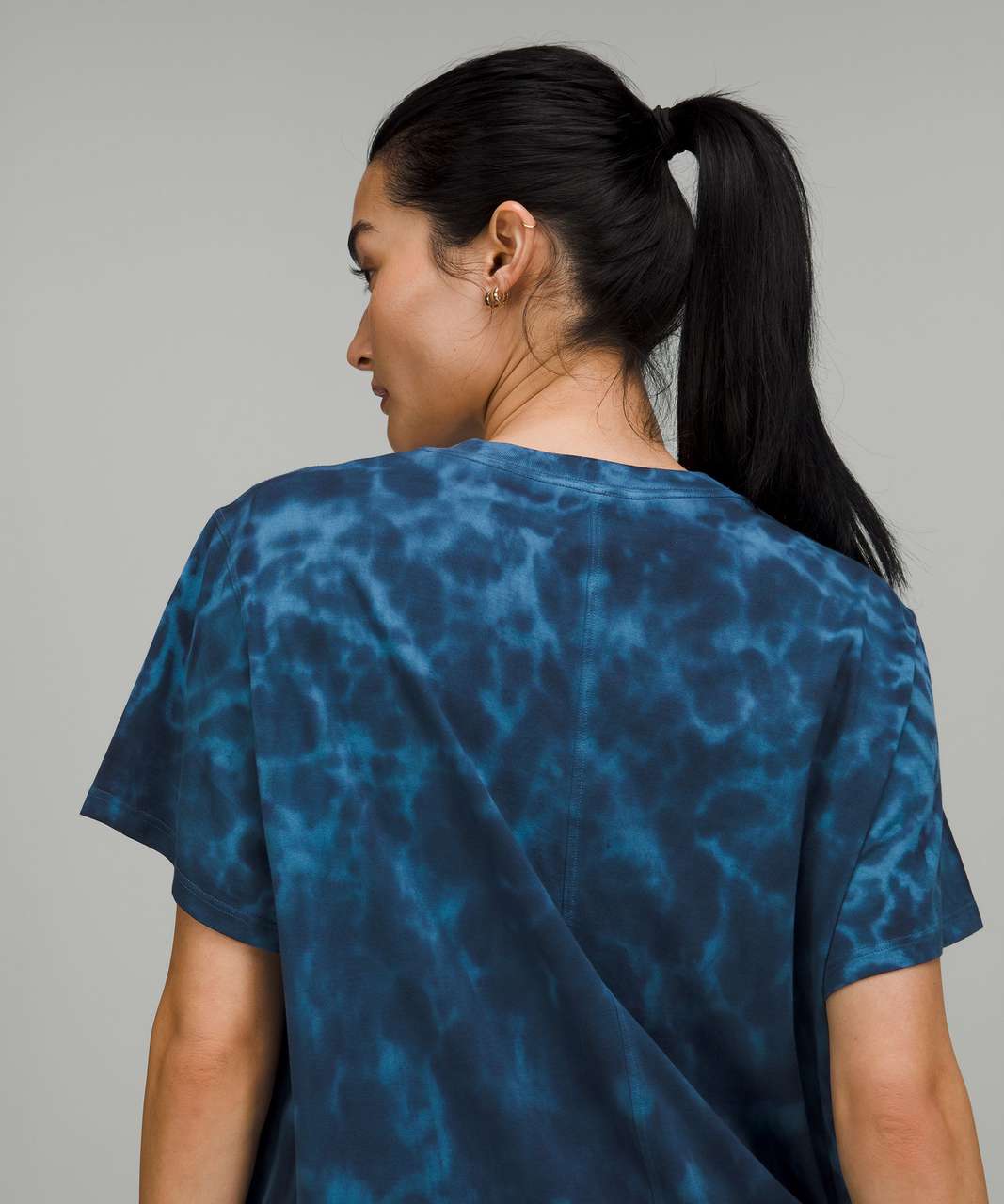 Lululemon All Yours Cotton T-Shirt *Tie Dye - Marmoleado Tie Dye Soft Denim True Navy