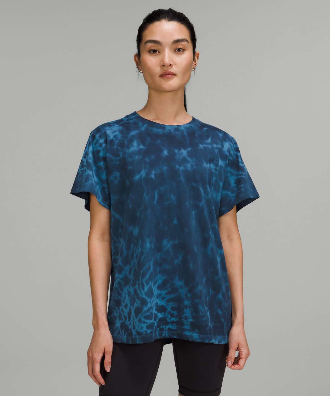 Lululemon All Yours Cotton T Shirt Tie Dye Marmoleado Tie Dye