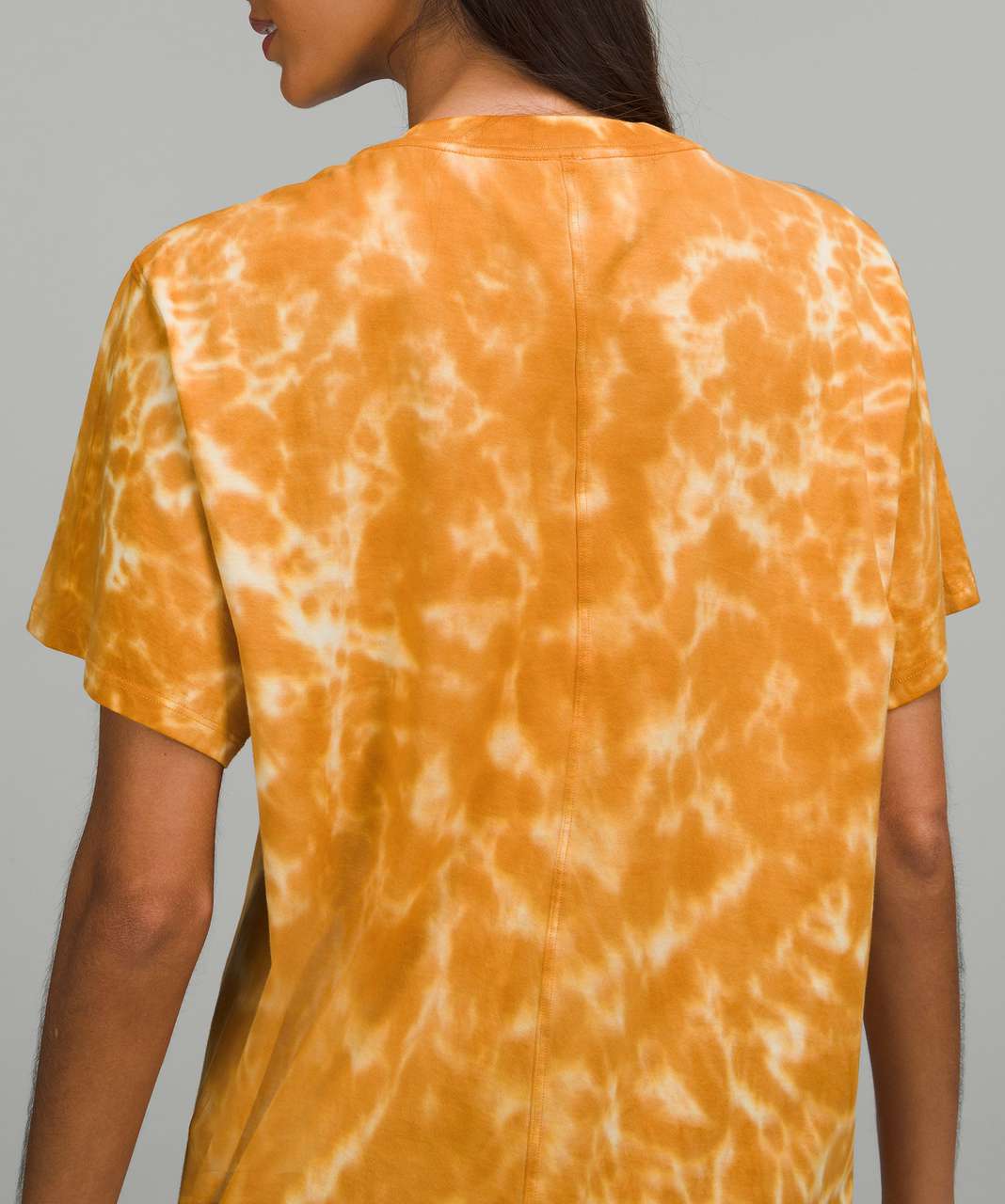 Lululemon All Yours Cotton T-Shirt *Tie Dye - Marmoleado Tie Dye Lemon Chiffon Brown Sugar