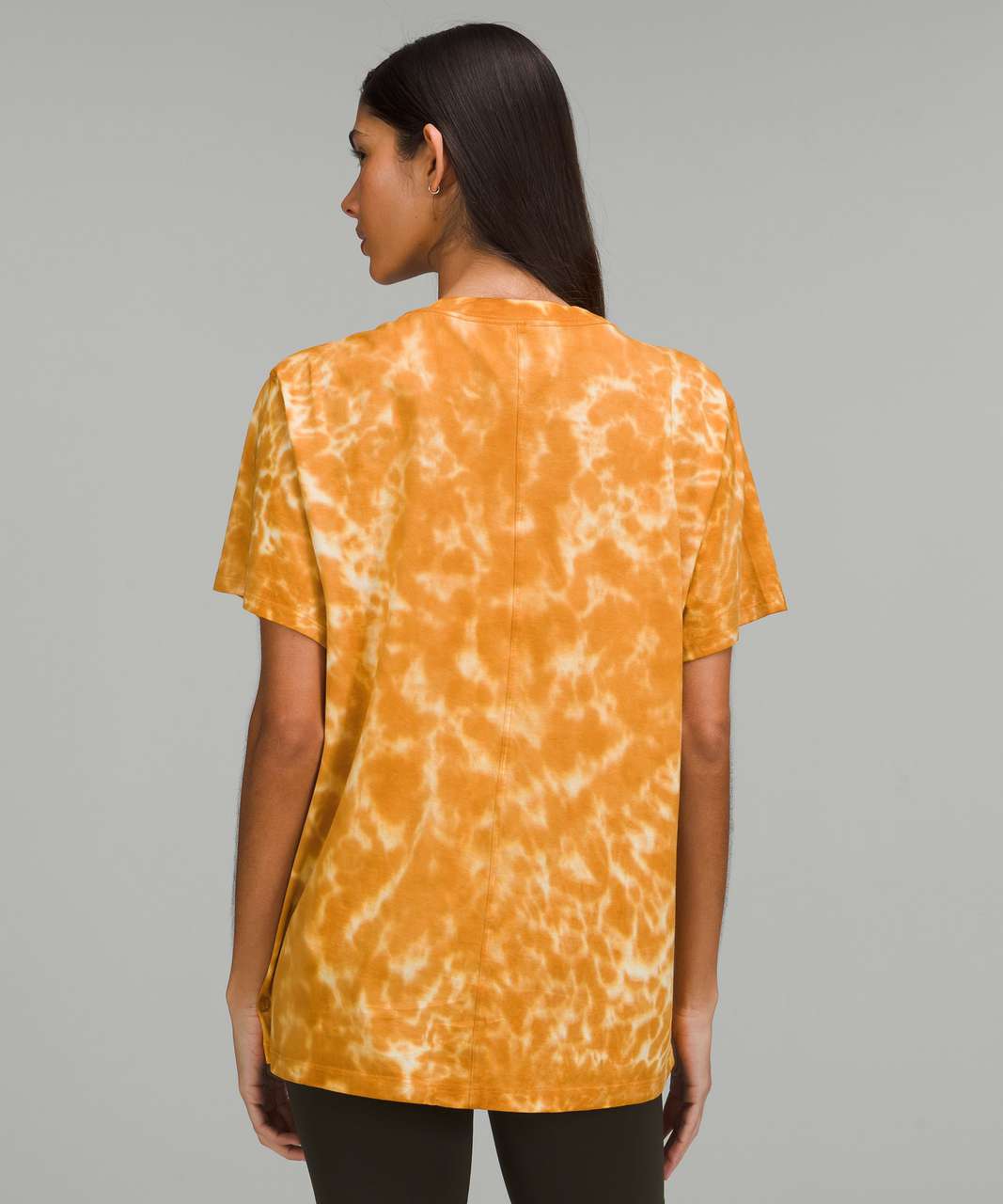 Lululemon All Yours Cotton T-Shirt *Tie Dye - Marmoleado Tie Dye Lemon Chiffon Brown Sugar