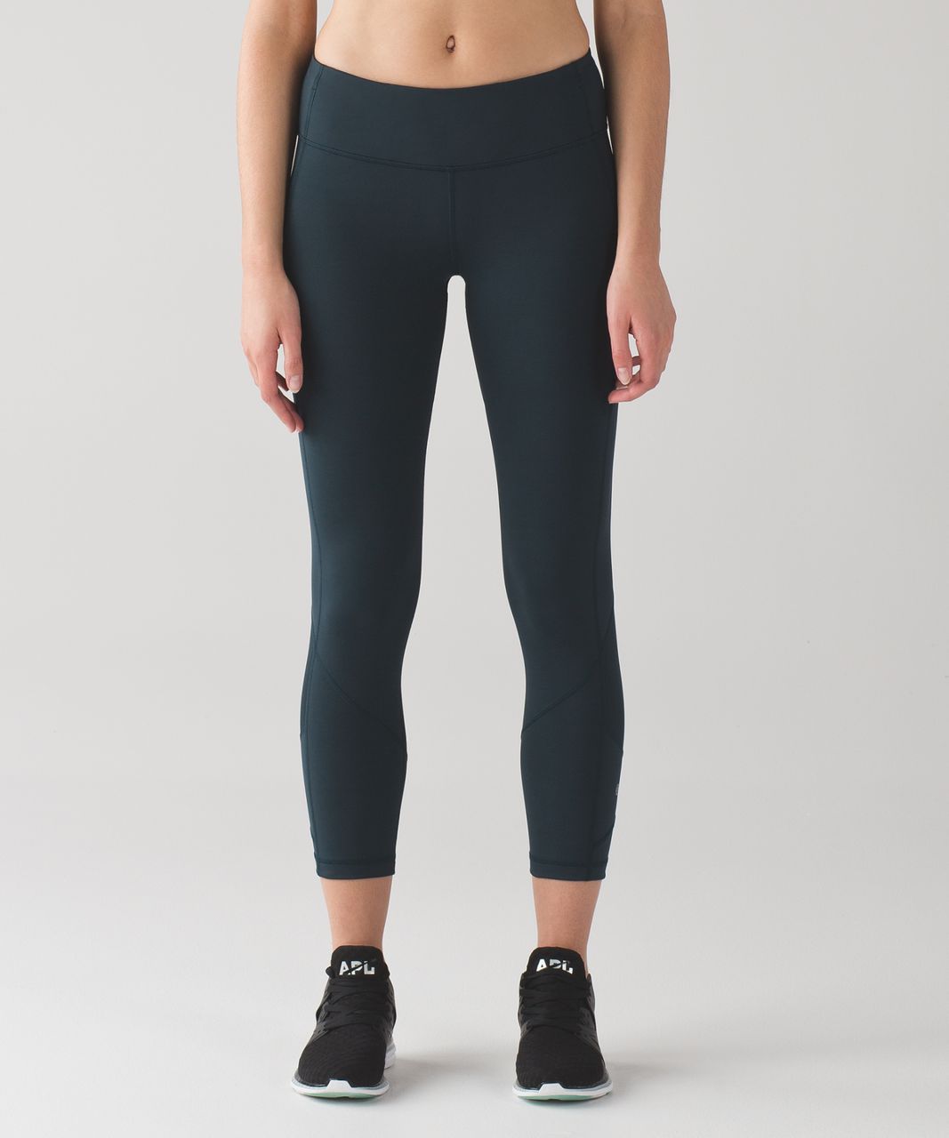 Lululemon Pace Rival Crop (Full-On Luxtreme) - Dottie Tribe White Black -  lulu fanatics