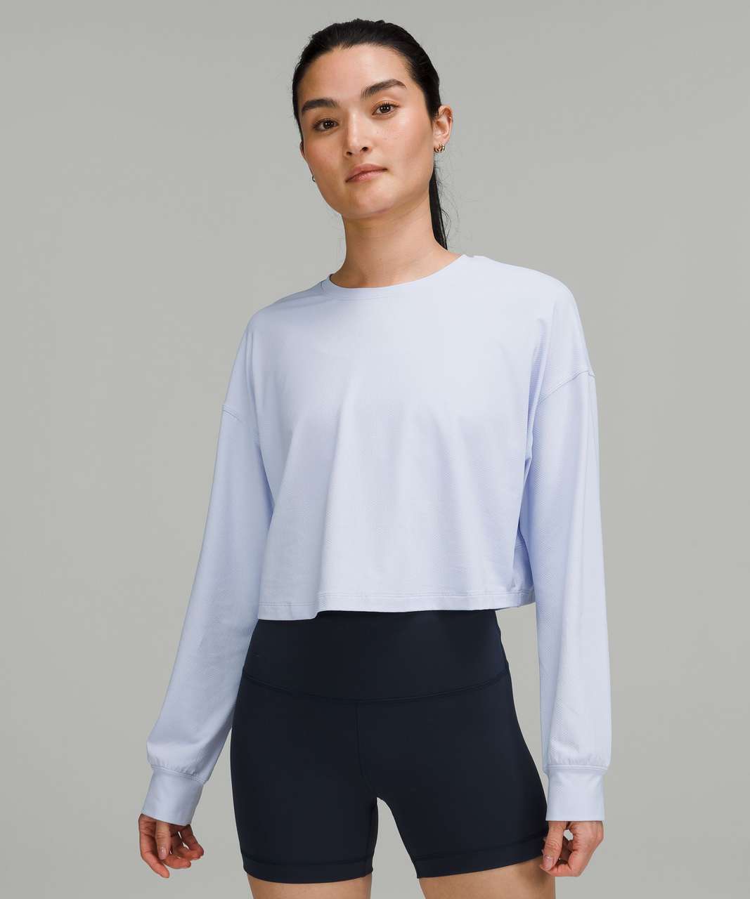 Lululemon Love Long-Sleeve Shirt - Powder Blue - lulu fanatics