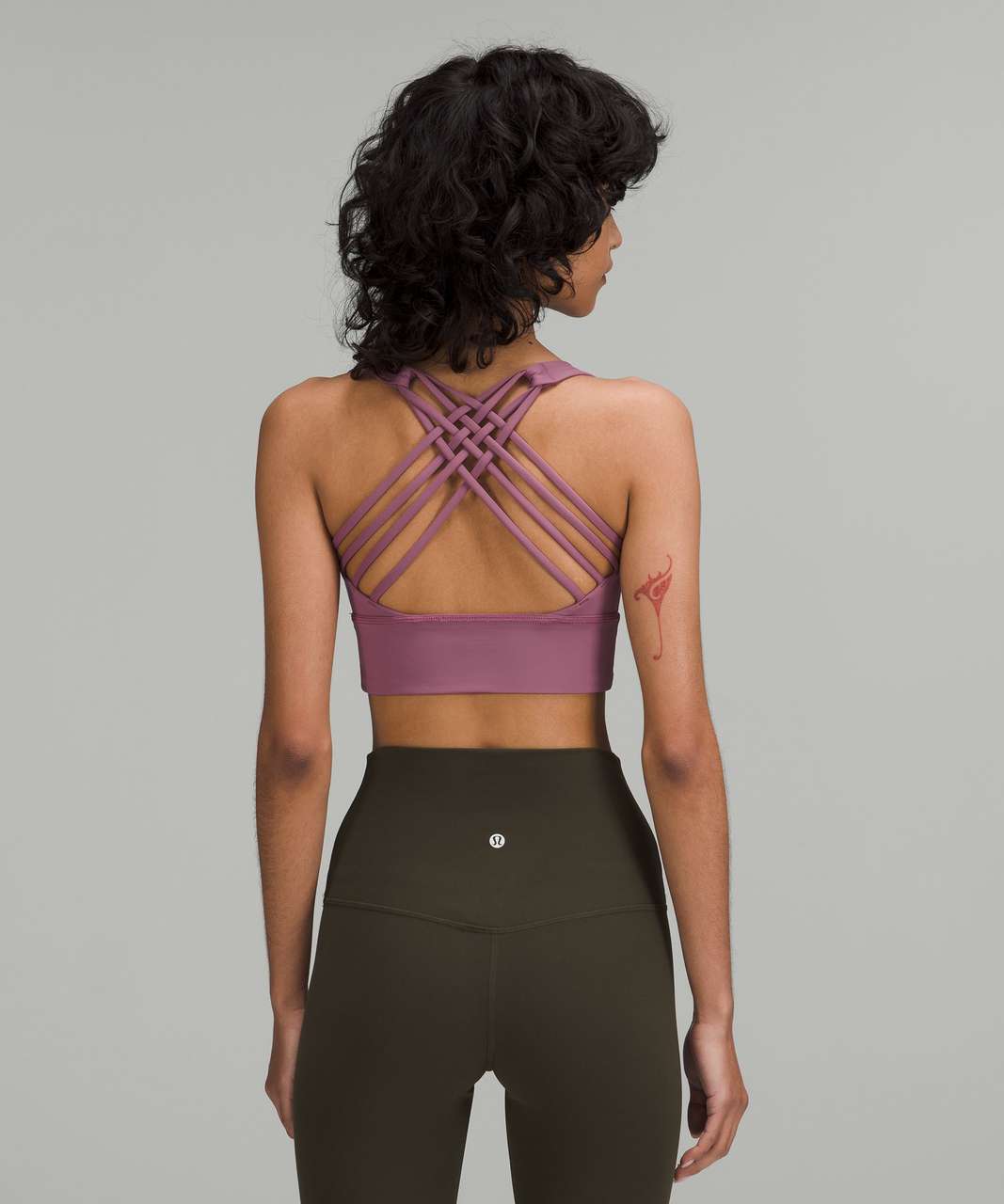 Lululemon Free to Be Longline Bra - Wild *Light Support, A/B Cup - Vintage  Plum - lulu fanatics