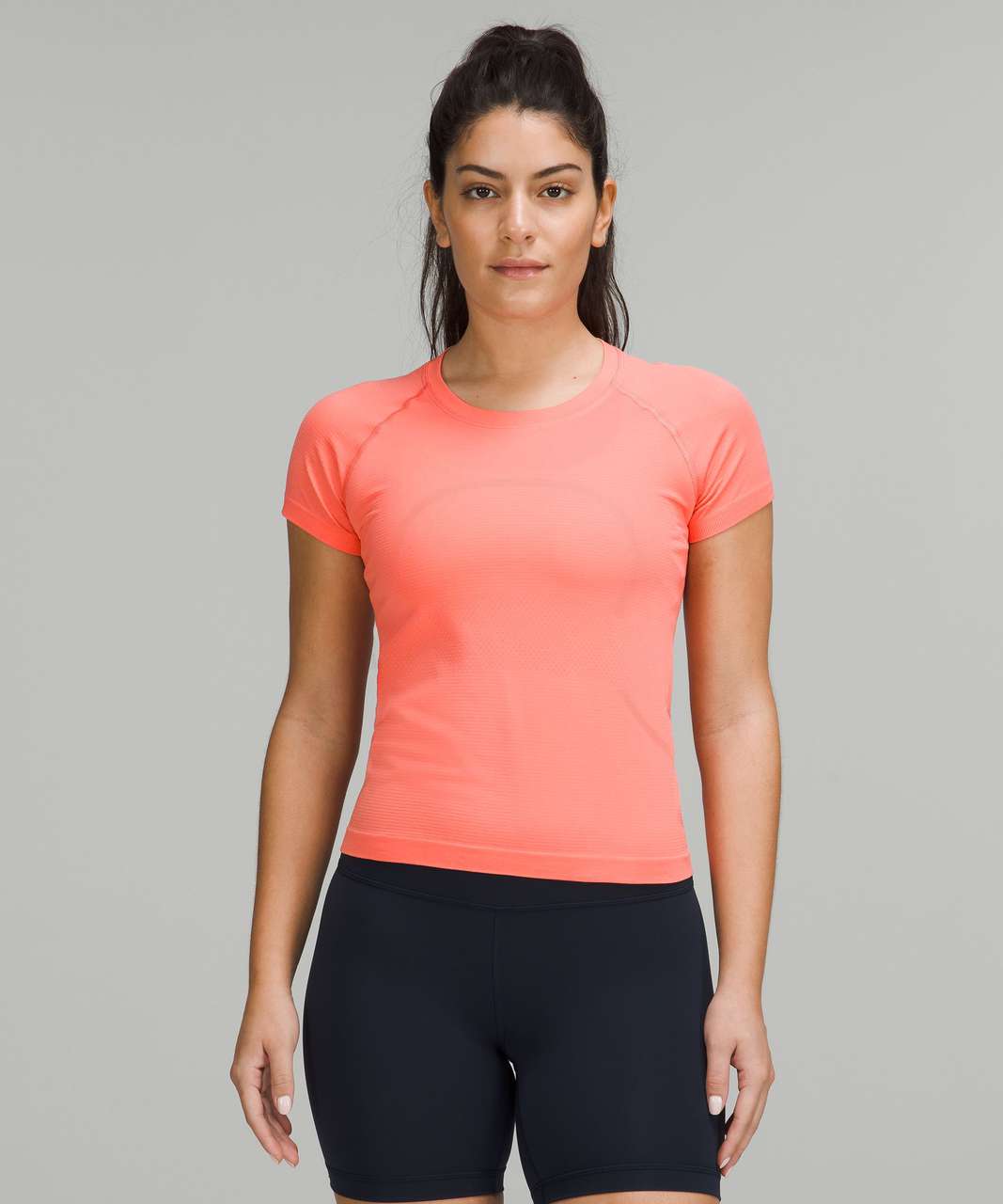 Lululemon Swiftly Tech Short Sleeve Shirt 2.0 *Race Length - Raspberry Cream  / Raspberry Cream - lulu fanatics