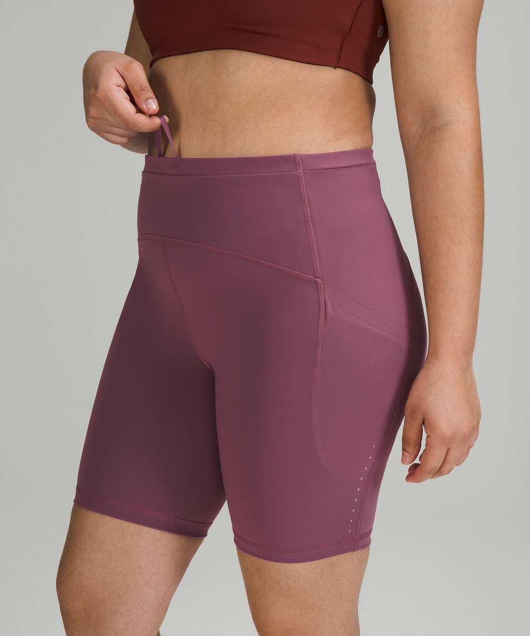 Lululemon Swift Speed High-Rise Short 8" - Vintage Plum