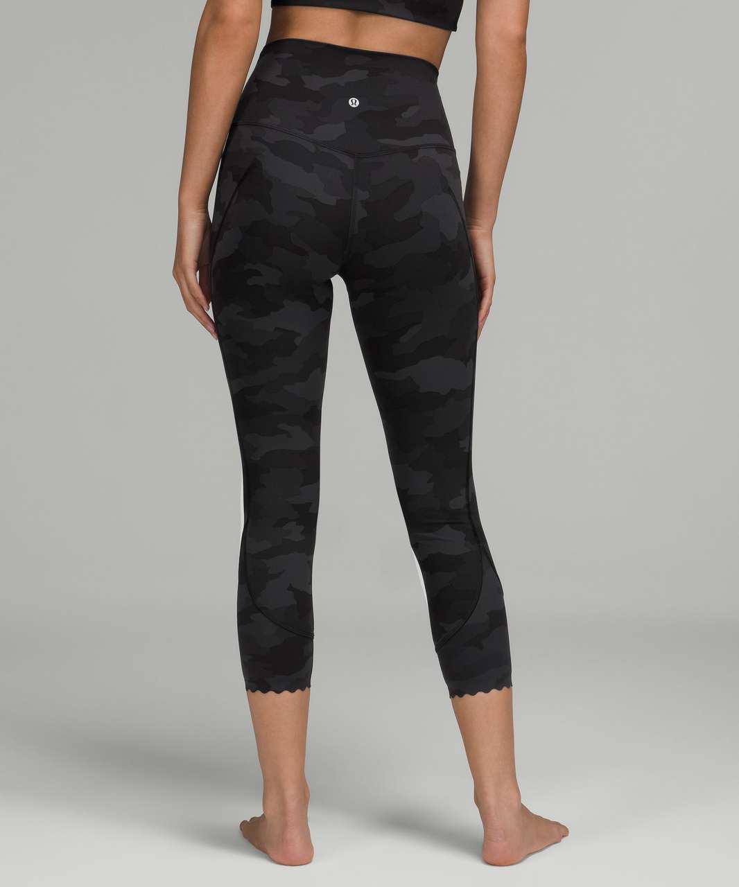 NEW Lululemon Women's Align HR Crop 23 Heritage Camo Deep Coal Multi Size  12