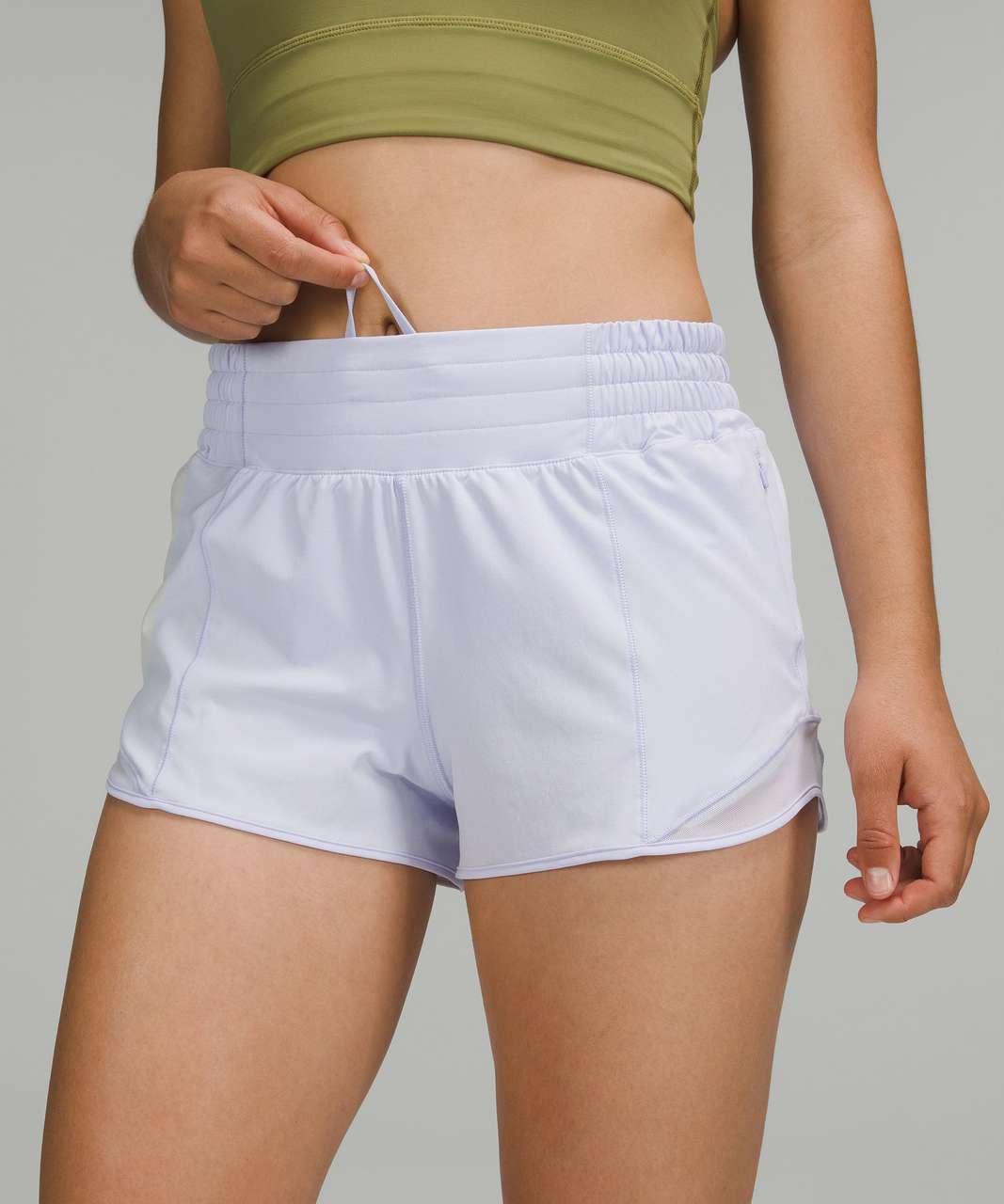 Lululemon Hotty Hot Low-Rise Lined Short 2.5 - Powder Blue - lulu