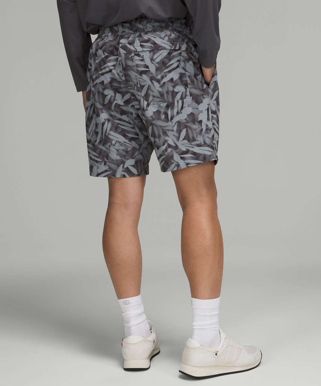 Lululemon Bowline Short 8 *Stretch Ripstop - Spray Leaf MAX Rhino Grey  Multi - lulu fanatics